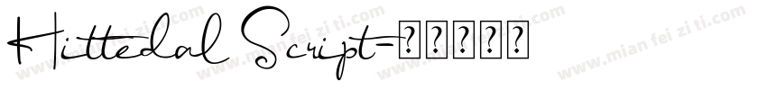 Hittedal Script字体转换